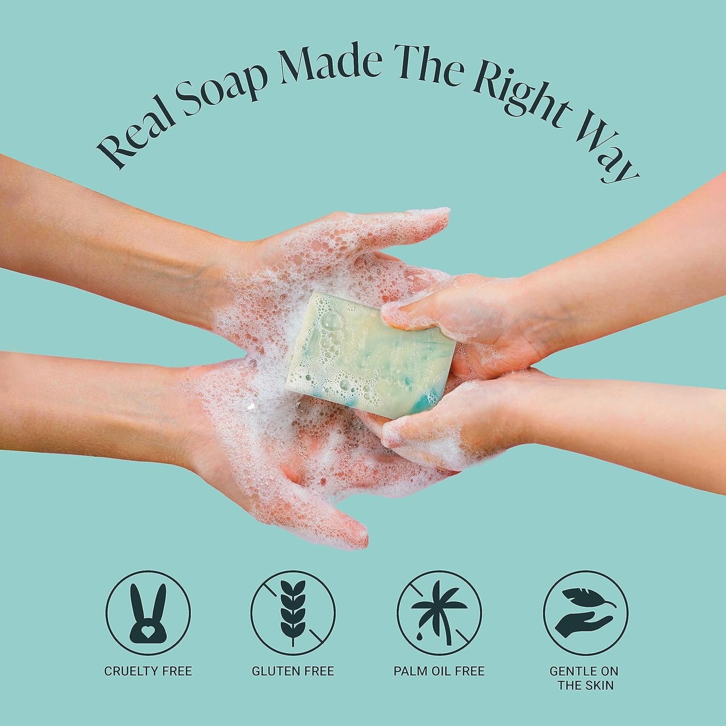 Handmade Cold-Process Natural Vegan Bar Soap, Patchouli Mud, 1 Bar (3.5Oz)