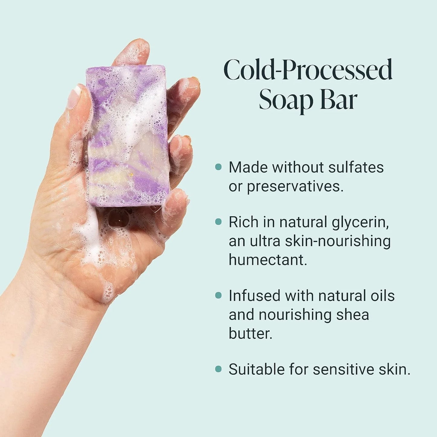 Handmade Cold-Process Natural Vegan Bar Soap, Patchouli Mud, 1 Bar (3.5Oz)