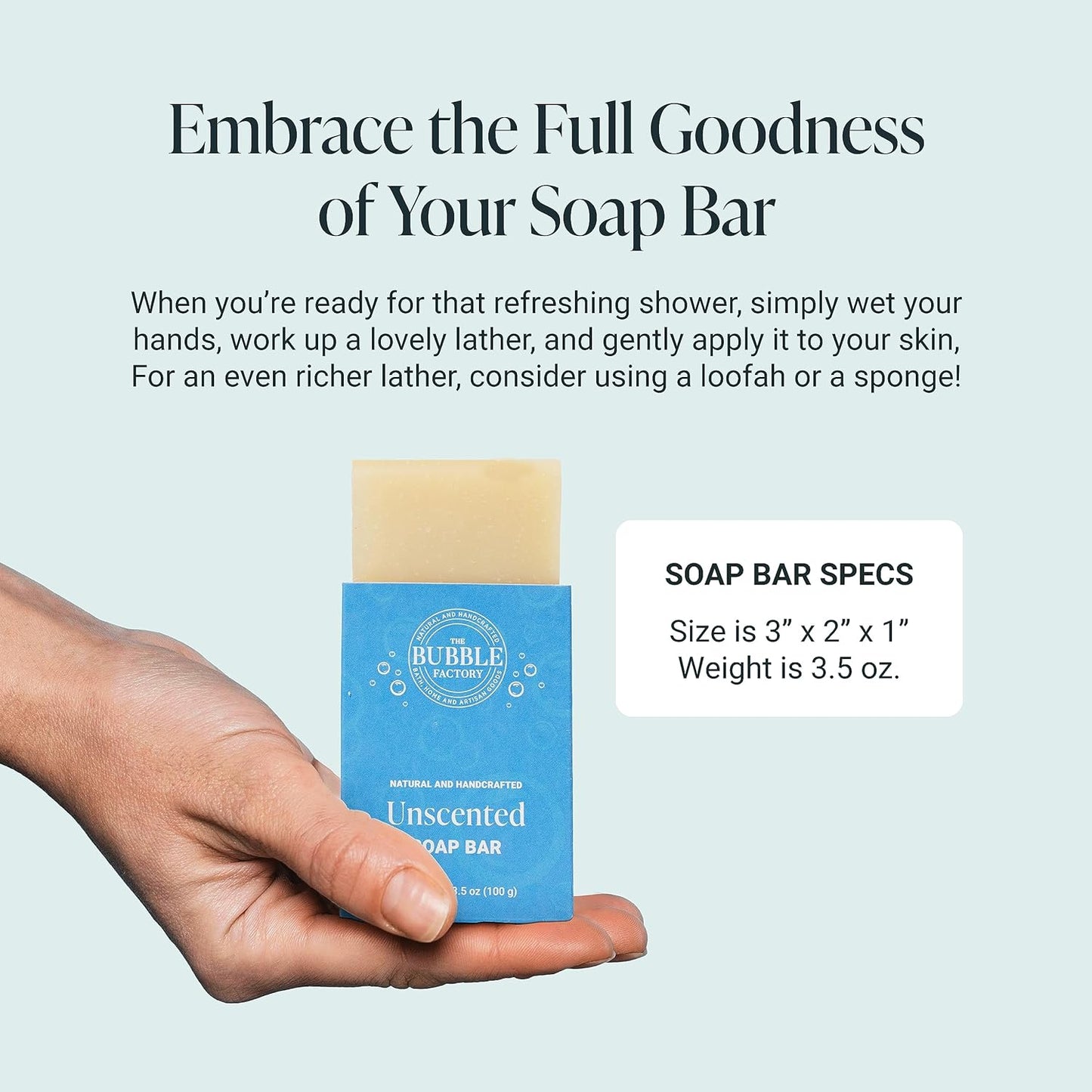 Handmade Cold-Process Natural Vegan Bar Soap, Patchouli Mud, 1 Bar (3.5Oz)