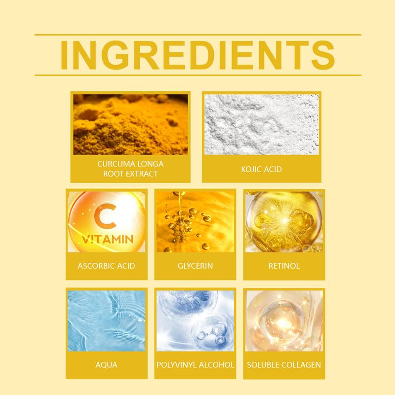 Turmeric Collagen Peel-Off Mask (With Scraper) Mildly Exfoliates, Firms, and Brightens for Tight, Glowing Skin Manual Facial Ice Roller with Handle