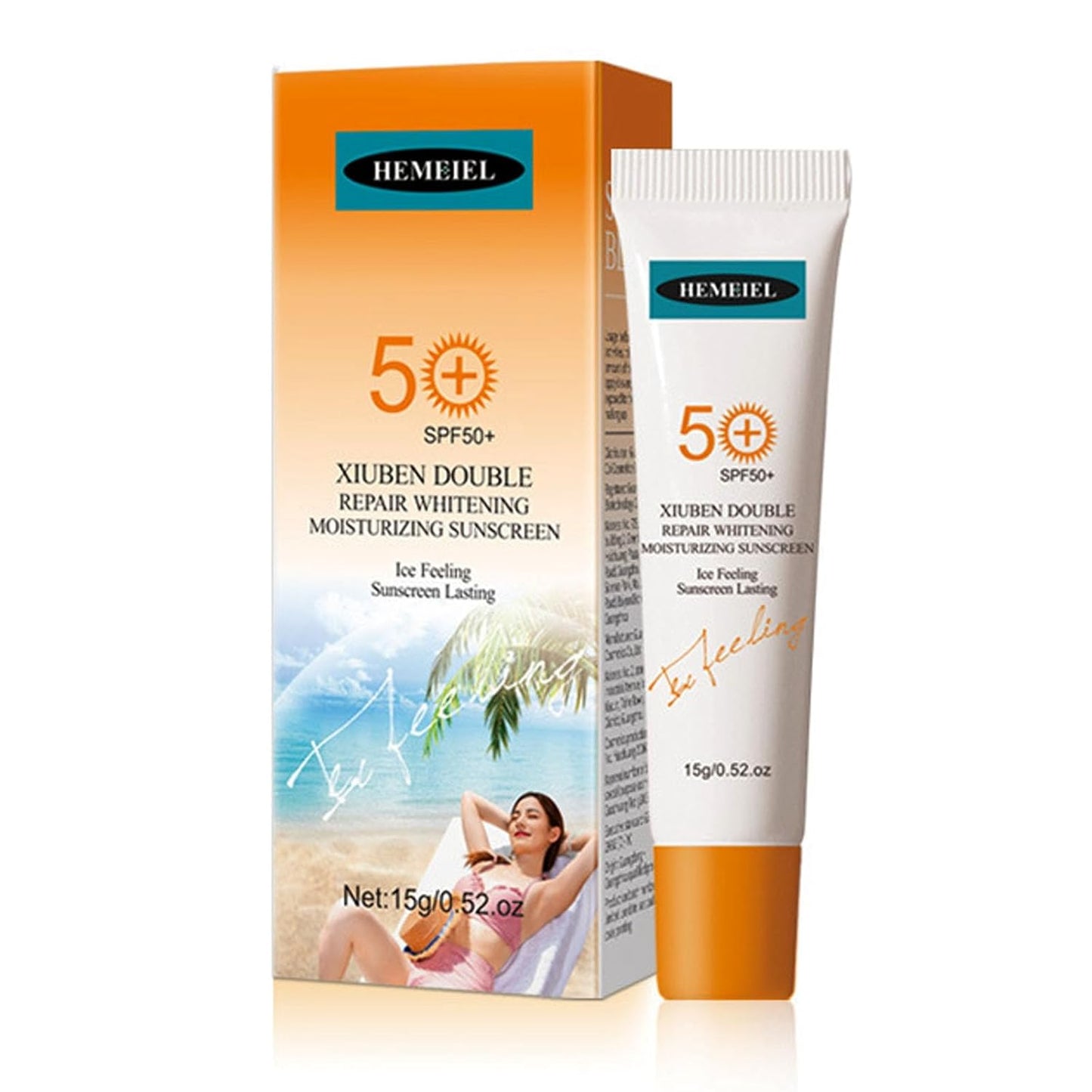 Face Sunscreen, Sunscreen for Face, Sunscreen SPF 50, Facial Sunscreen Clear Face Primer Improve Dullness, Travel Size Sunscreen, Oil Free Sunscreen for Women, All-Day Lasting - 15G
