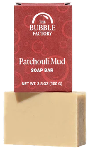 Handmade Cold-Process Natural Vegan Bar Soap, Patchouli Mud, 1 Bar (3.5Oz)